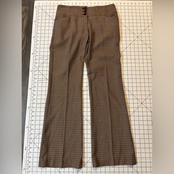 The Limited Women’s Size 2 Tan/Brown Houndstooth Cassidy Fit Pants - Picture 1 of 10
